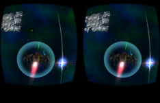 Cardboard 3D VR Space FPS game: Screenshot